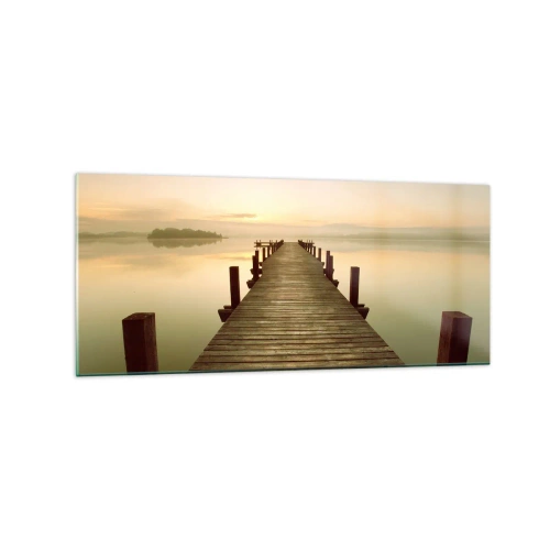 Obraz na skle - Rozbřesk, svítání, světlo - 120x50 cm