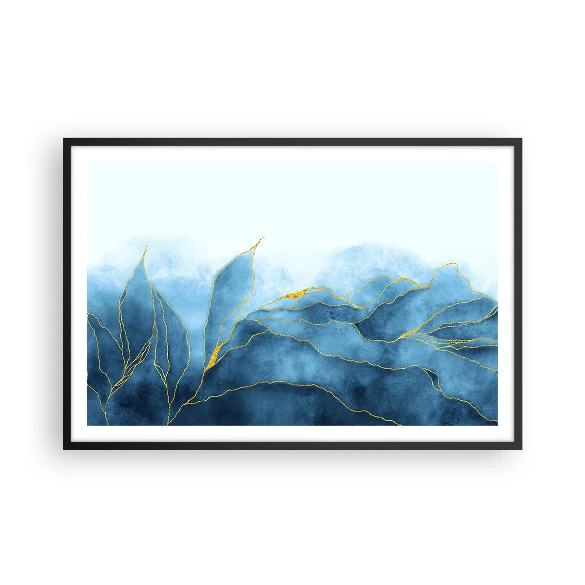 Plakát v černém rámu - Blankyt ve zlatě - 91x61 cm