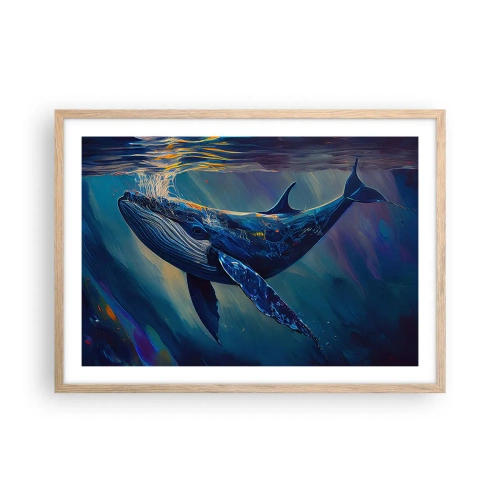 Plakát v rámu světlý dub - Vítej v mém světě - 70x50 cm