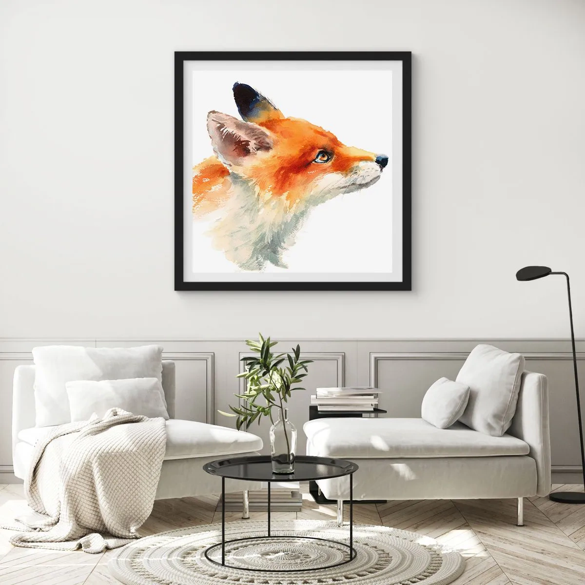 Plakát v černém rámu - Opatrnosti není nikdy dost - 50x50 cm