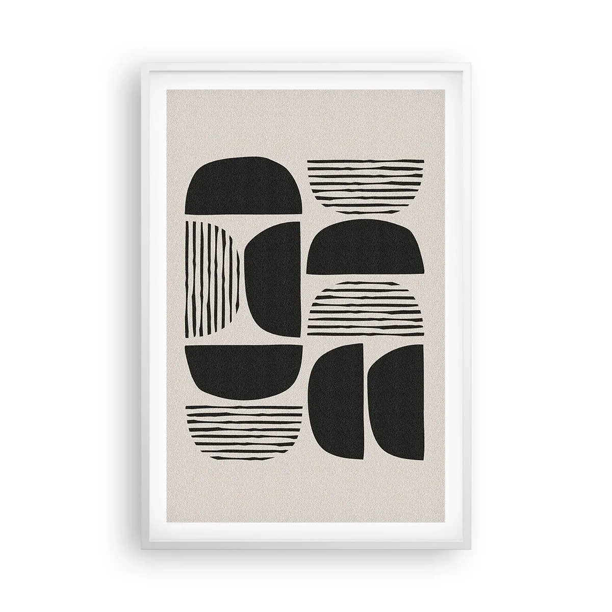 Plakát v bílém rámu - Polovičaté soustavy - 61x91 cm