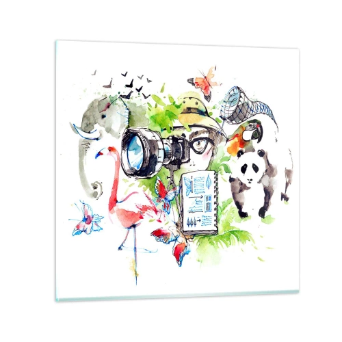 Obraz na skle - Objektivem cestovatele - 30x30 cm