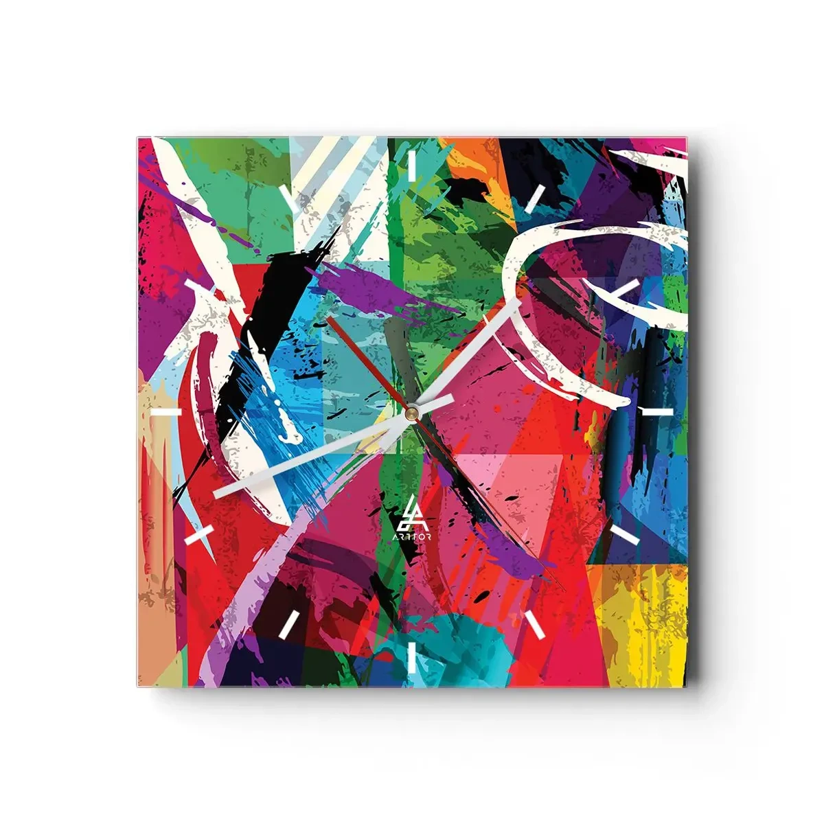 Nástěnné hodiny - Rychle, živě a čile - 30x30 cm