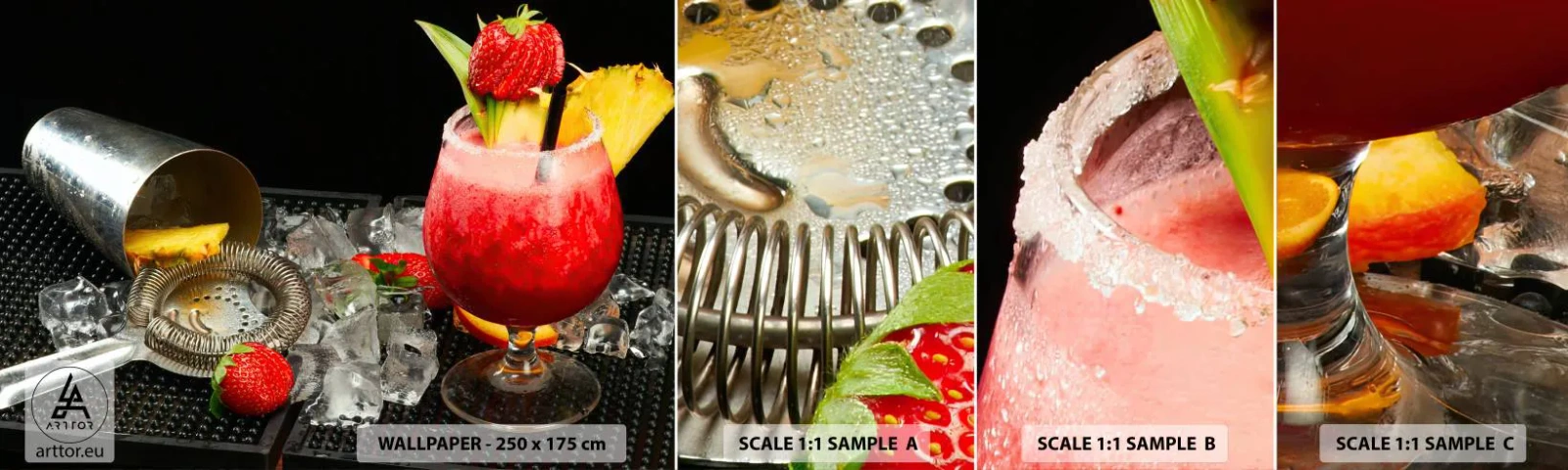 Fototapeta Vzorek Standard Eco - Vykouzlit chuť - Napít se, Koktejl, Shaker - 100x30 cm