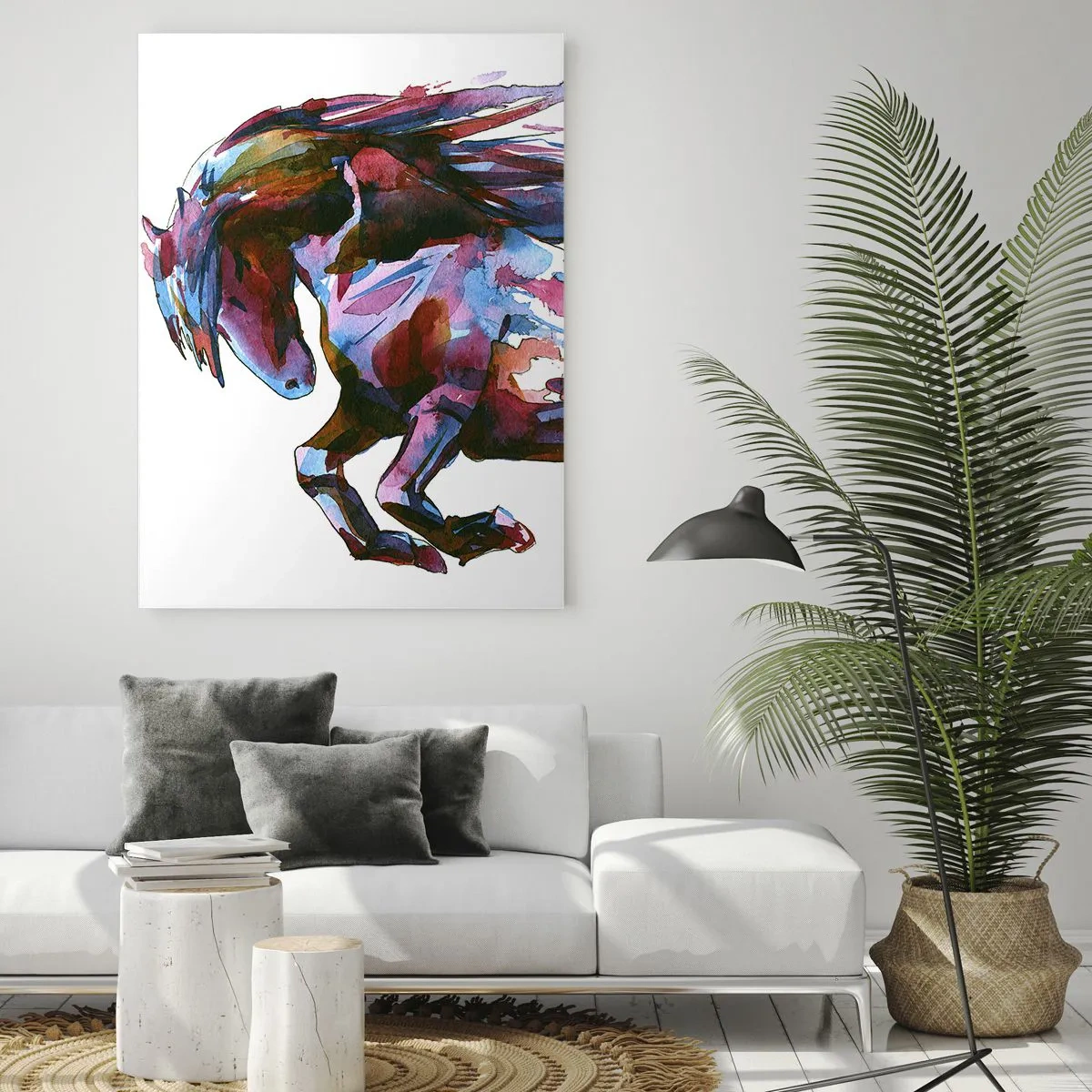 Obraz na skle - U vytržení - 50x70 cm