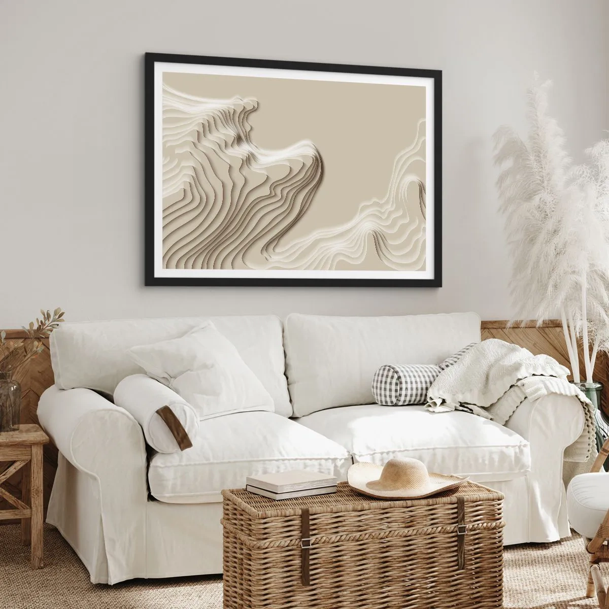 Plakát v černém rámu - Topografie umění - 70x50 cm