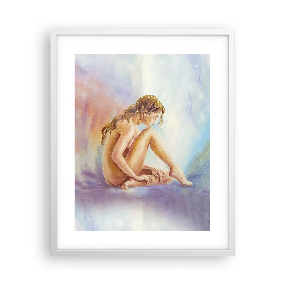 Plakát v bílém rámu - Akt mládí - 40x50 cm