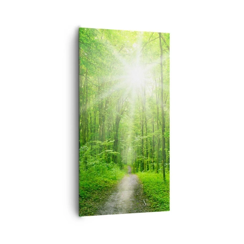 Obraz na plátně - Zelená katedrála - 65x120 cm