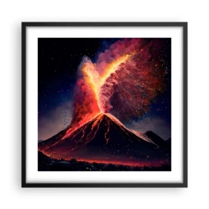 Plakát v černém rámu - Krása a hrůza - 50x50 cm