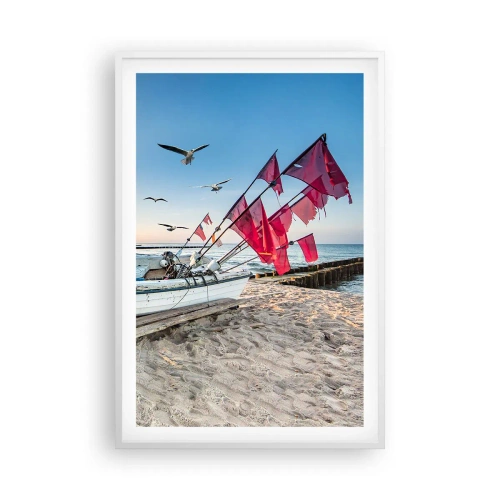 Plakát v bílém rámu - Zasloužená přestávka - 61x91 cm