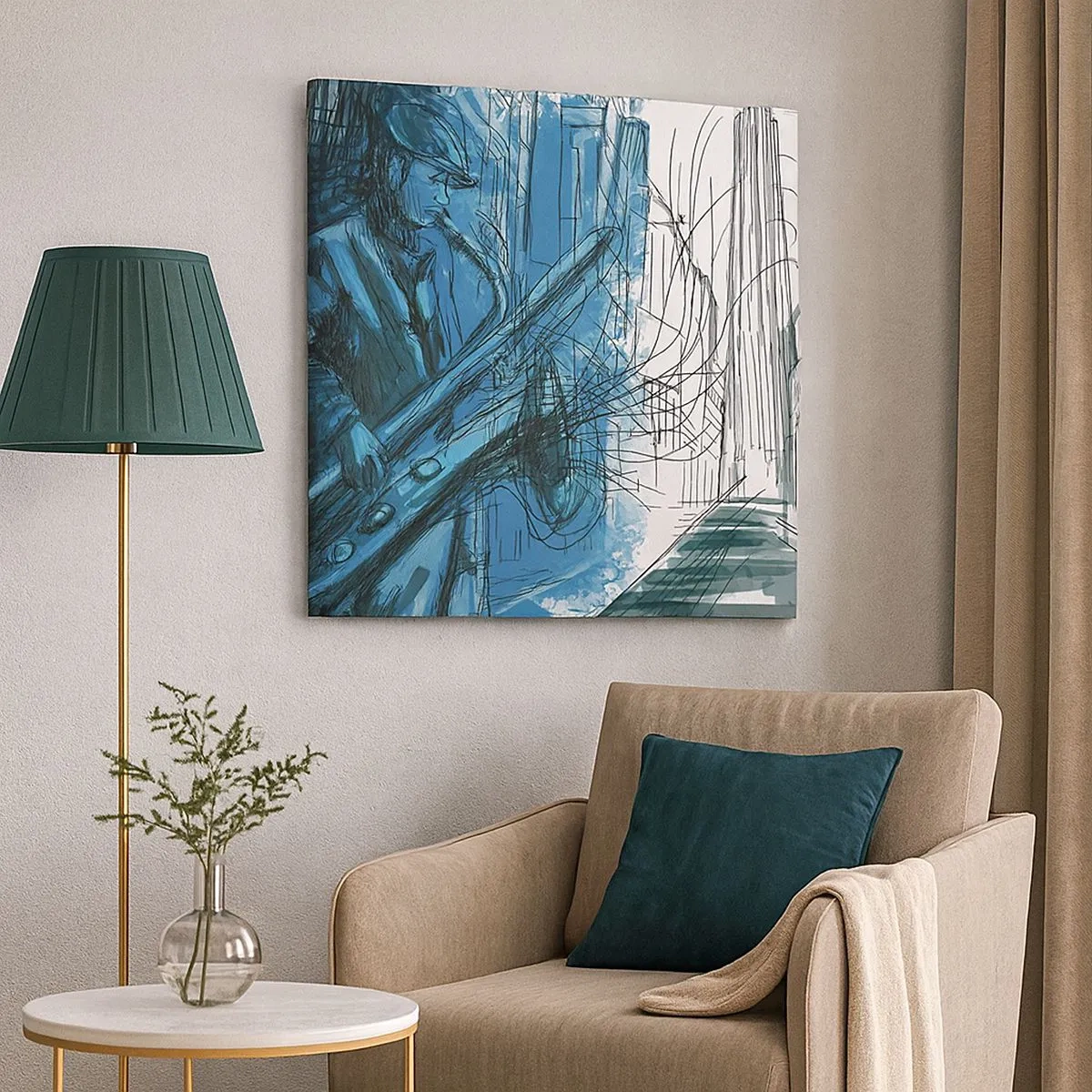 Obraz na plátně - Městská rapsodie - 30x30 cm