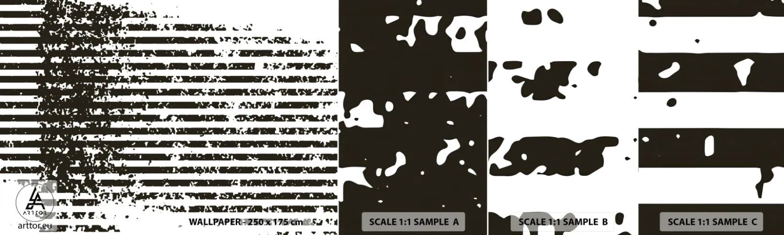 Fototapeta Vzorek Standard Eco - Rytmus a šum - Abstrakce, Kus, Grafika - 100x30 cm