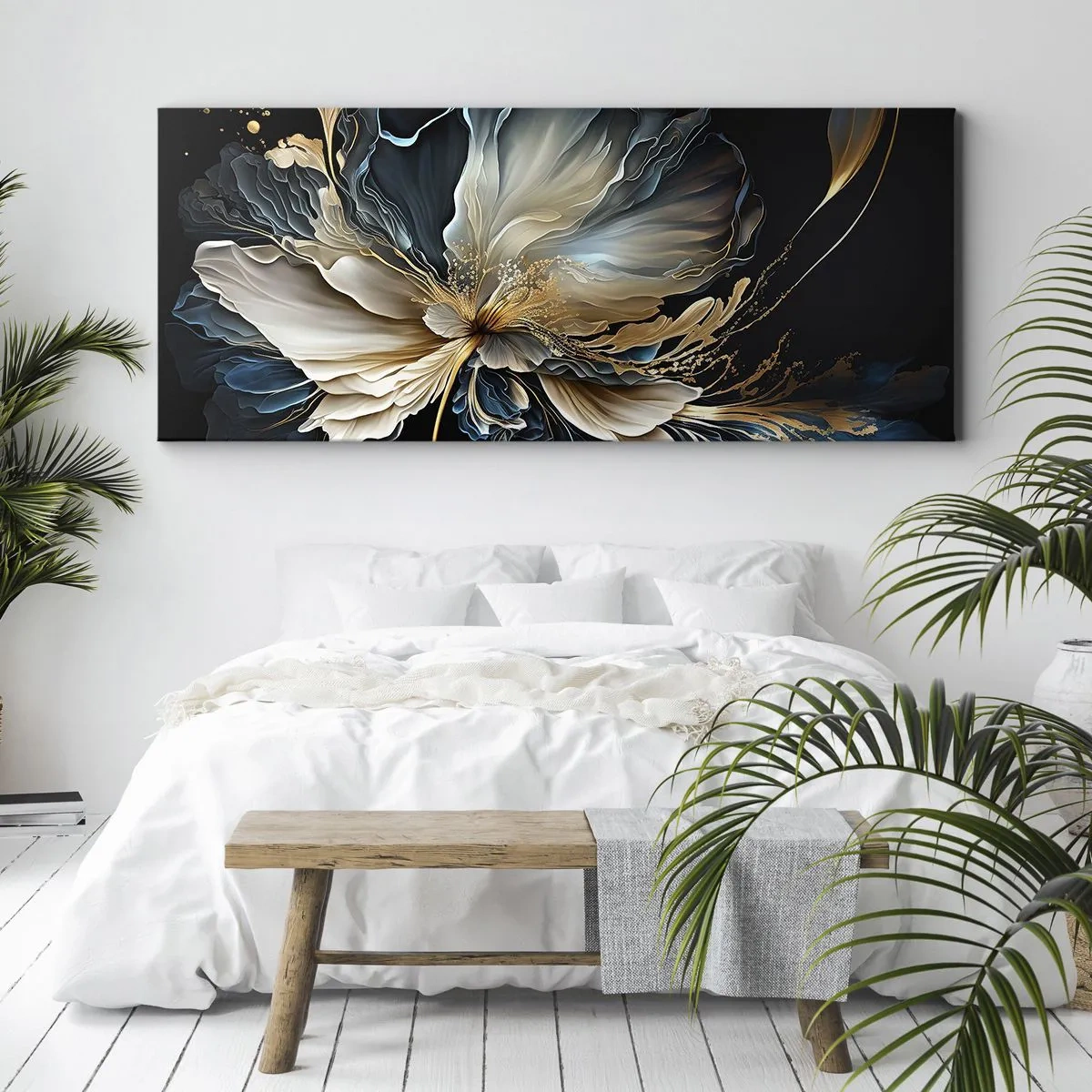 Obraz na plátně - Pohádkový květ kapradí - 100x40 cm