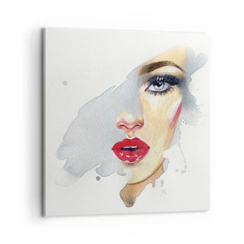 Obraz na plátně - Odraz v kapce vody - 60x60 cm