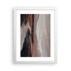 Plakát v bílém rámu -  Klidné údolí - 30x40 cm