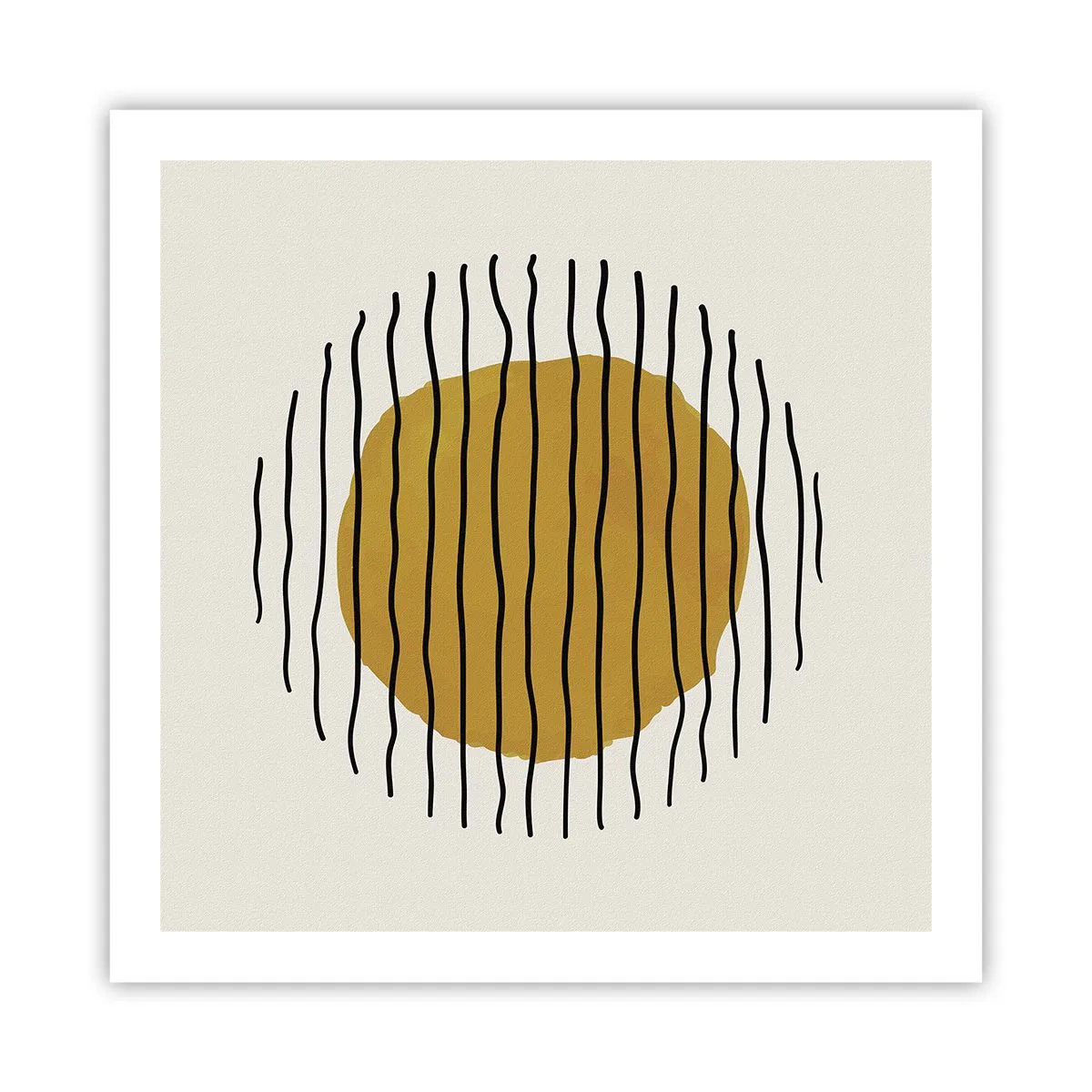Plakát - Abstrakce chvějící se žárem - 60x60 cm