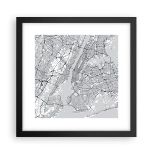Plakát v černém rámu - Anatomie metropole - 30x30 cm