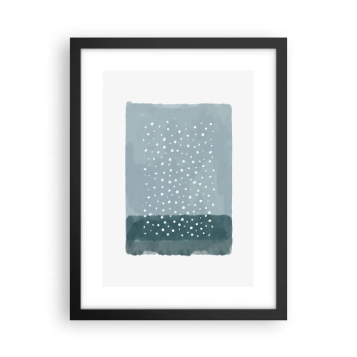 Plakát v černém rámu - Pěstováno na modři - 30x40 cm