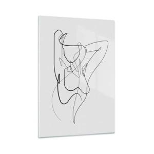 Obraz na skle - Ty jsi záhada… - 50x70 cm