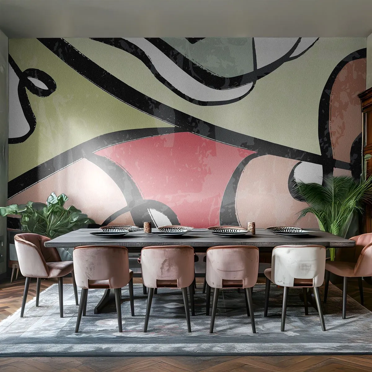 Fototapeta Premium Sand - Piruety uprostřed barev - Abstrakce, Kus, Moderní - 150x105 cm