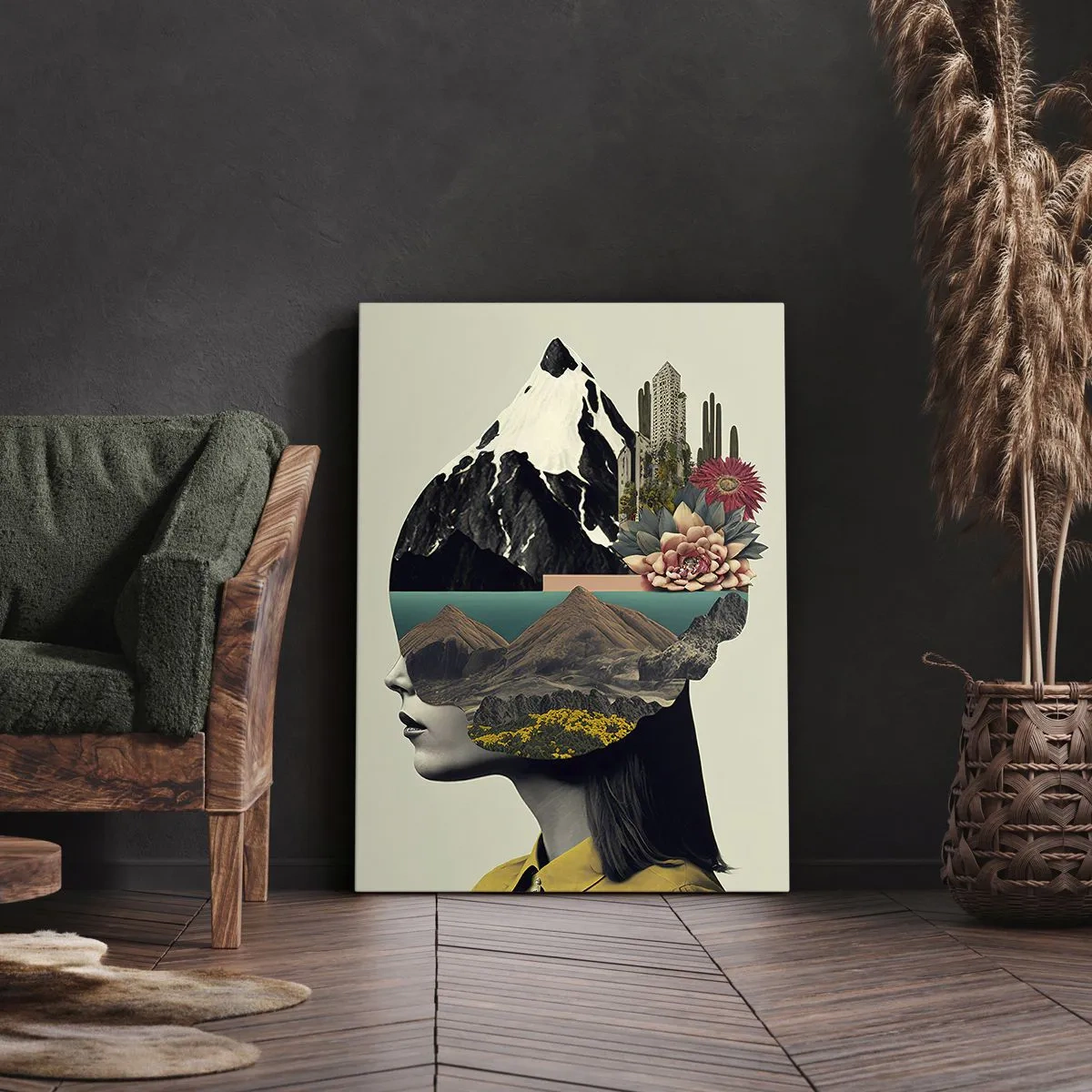 Obraz na plátně - Žena – vždy tajemství - 50x70 cm