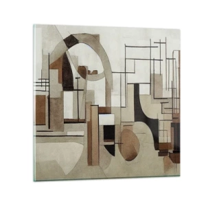Obraz na skle - Městská krajina 2.0 - 60x60 cm