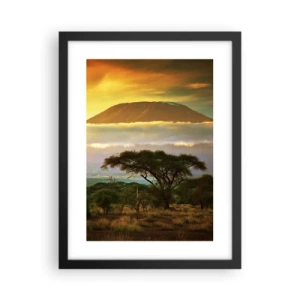 Plakát v černém rámu - Sen cestovatele - 30x40 cm