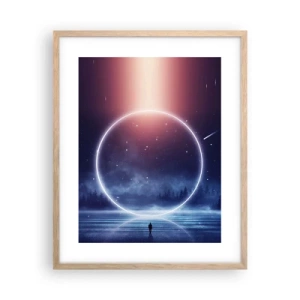 Plakát v rámu světlý dub - Už jsou tady… - 40x50 cm