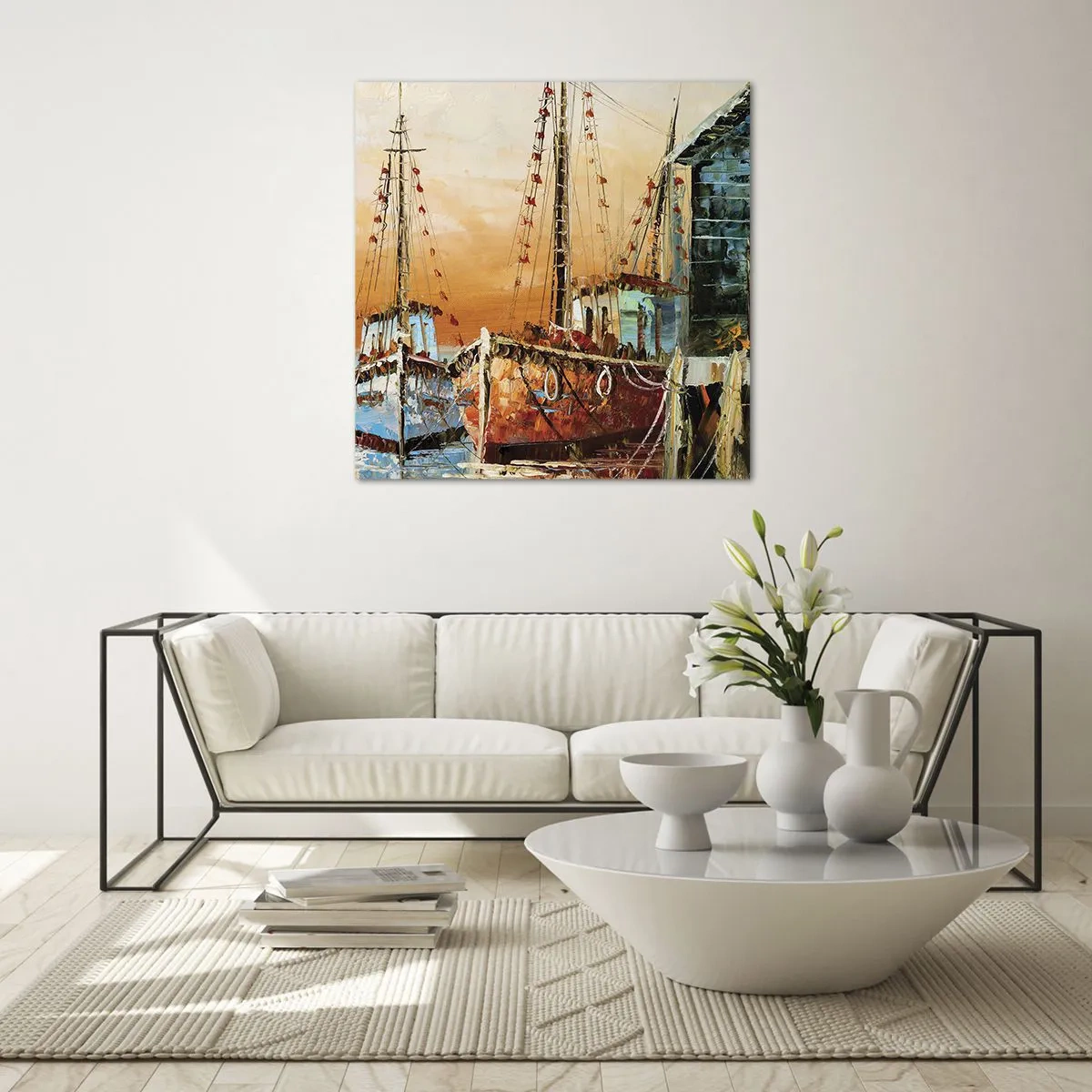 Obraz na skle - Klidný návrat - 60x60 cm