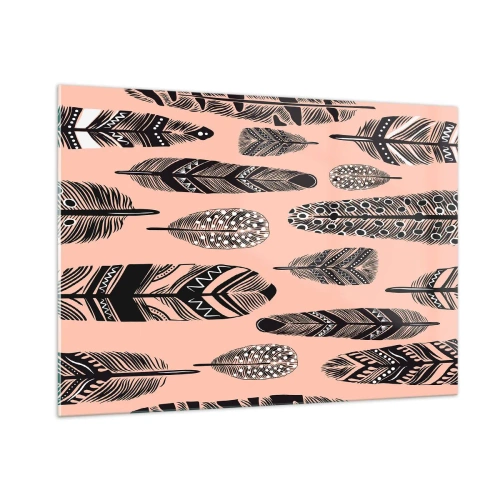 Obraz na skle - Indiánská kolekce - 100x70 cm
