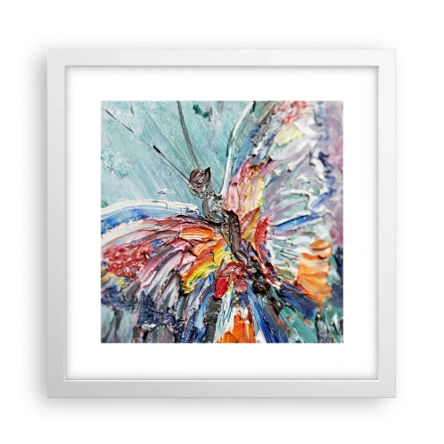 Plakát v bílém rámu - Namalovaný přírodou - 30x30 cm