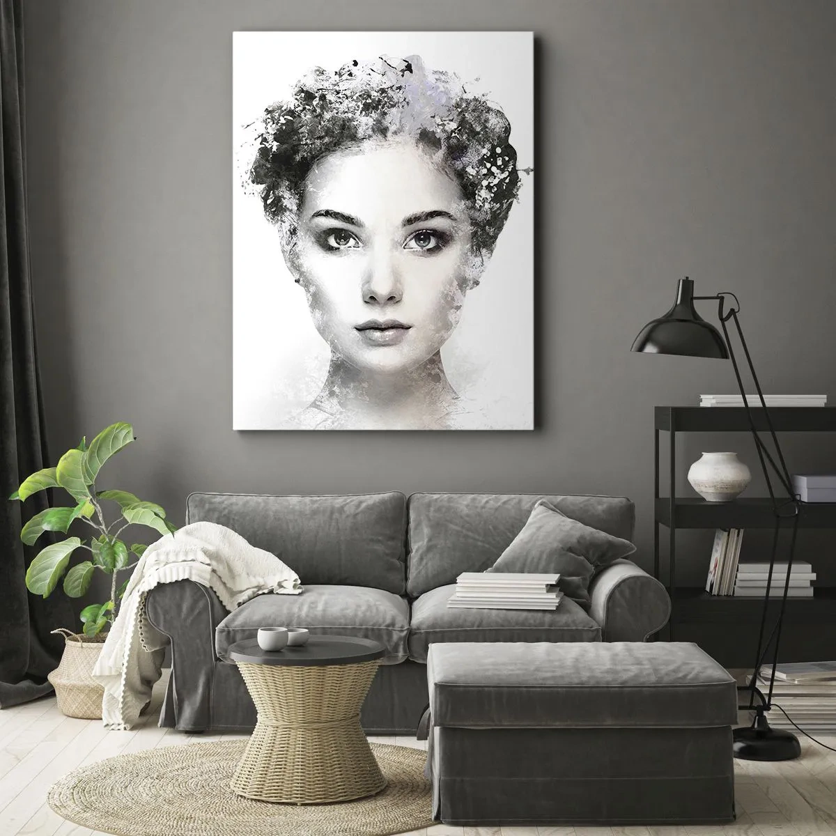 Obraz na plátně - Velmi stylový portrét - 50x70 cm
