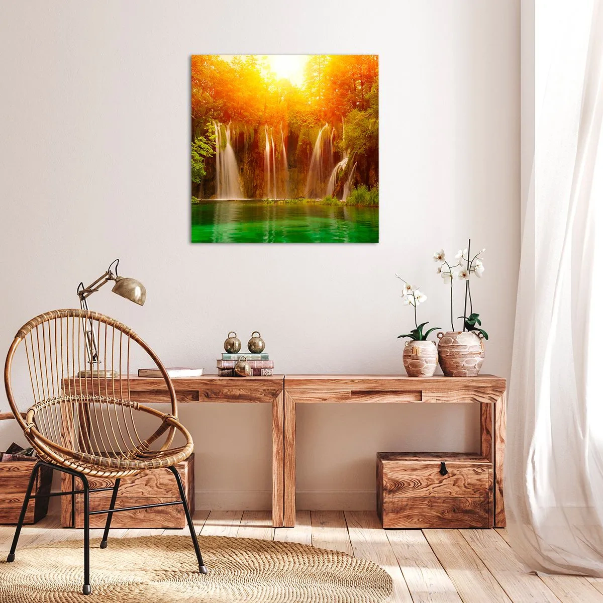 Obraz na plátně - Na sluncí a ve stínu - 70x70 cm