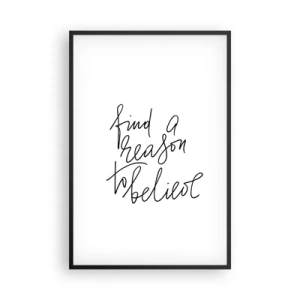 Plakát v černém rámu - Je to možné - 61x91 cm