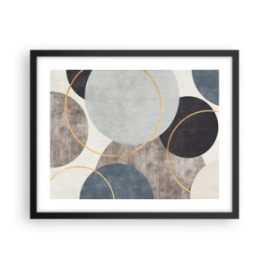 Plakát v černém rámu - Kruh za kruhem - 50x40 cm