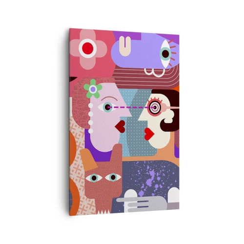 Obraz na plátně - Tváří v tvář - 80x120 cm