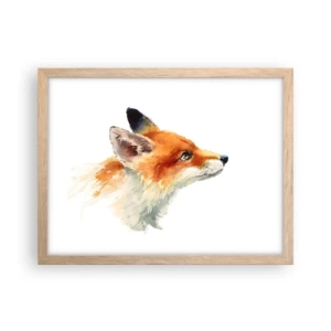 Plakát v rámu světlý dub - Opatrnosti není nikdy dost - 40x30 cm