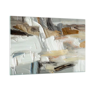 Obraz na skle - Barevné nahromadění - 120x80 cm