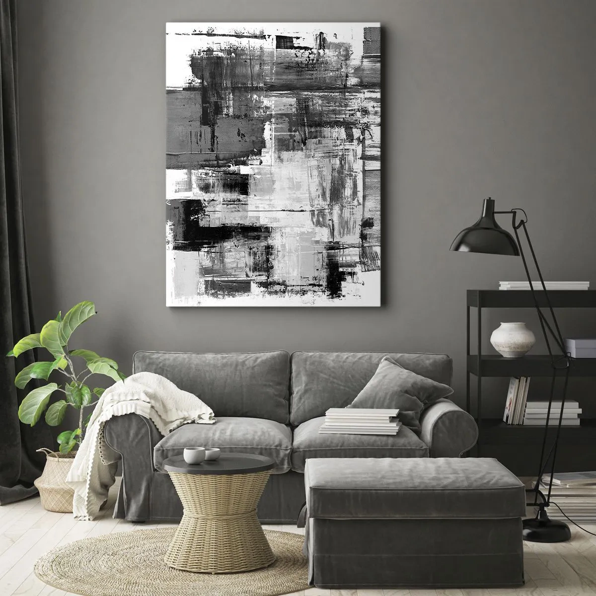 Obraz na plátně - Šedé je krásné - 50x70 cm