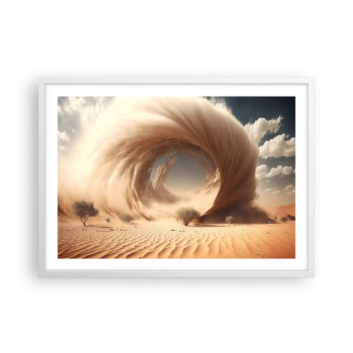 Plakát v bílém rámu - Otevřený portál - 70x50 cm