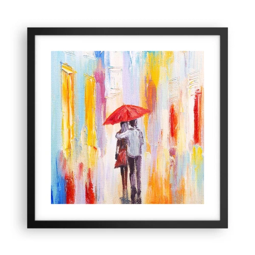 Plakát v černém rámu - Ať prší dál - 40x40 cm