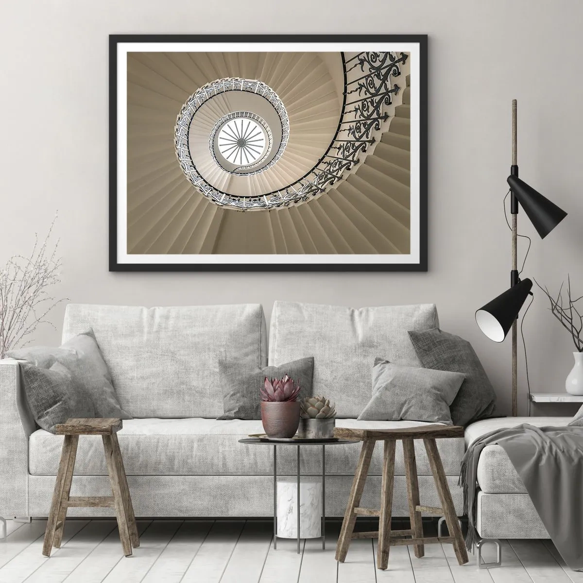 Plakát v černém rámu - Uvnitř mušle - 70x50 cm