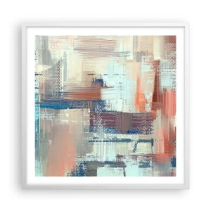 Plakát v bílém rámu - Dostat se ke světlu - 60x60 cm