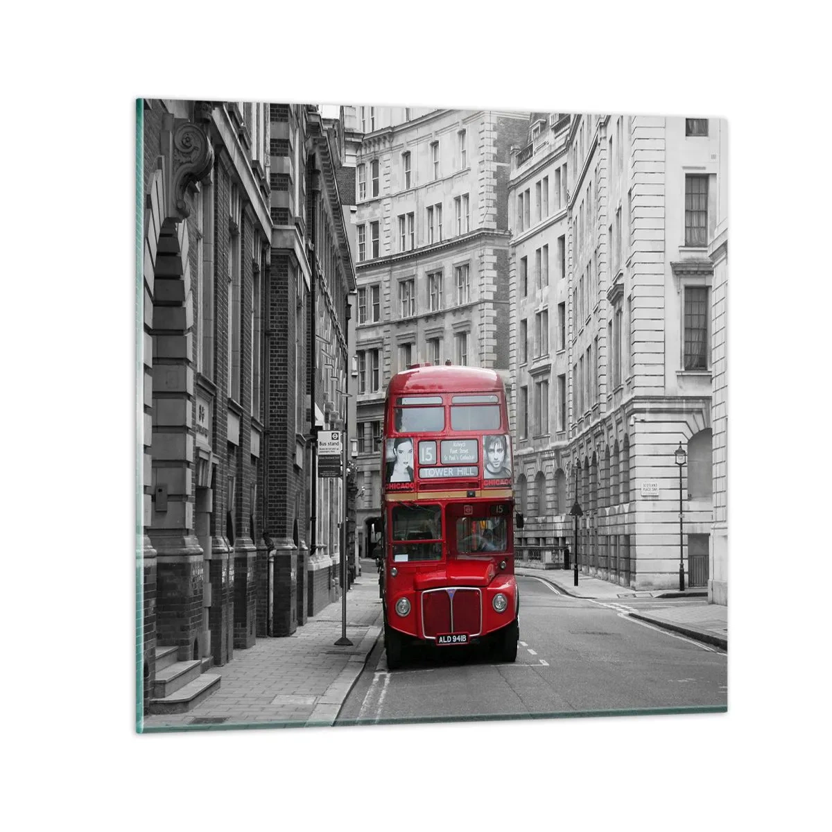 Obraz na skle - Všednost nemusí být šedá - 40x40 cm