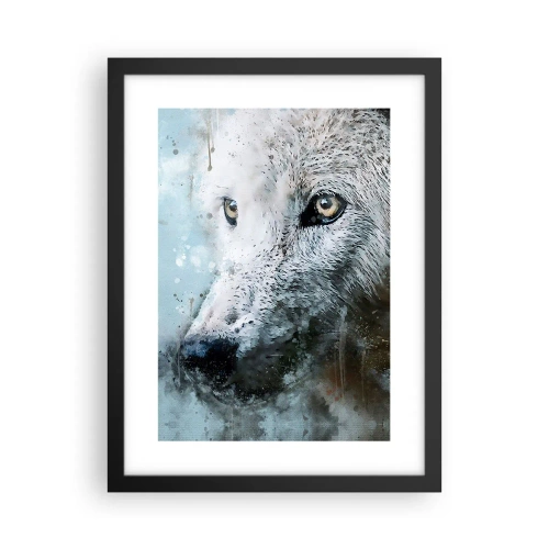 Plakát v černém rámu - Seznamte se s vlčí duší - 30x40 cm