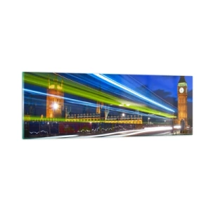 Obraz na skle - Pod dohledem Big Bena - 90x30 cm