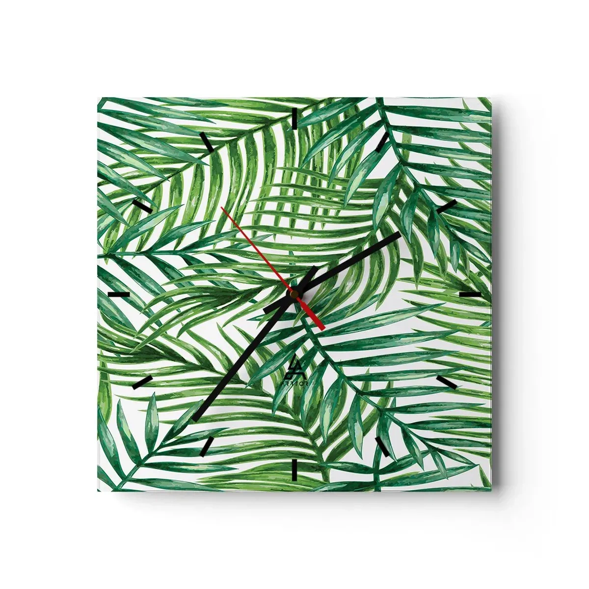 Nástěnné hodiny - Pod zeleným baldachýnem - 30x30 cm