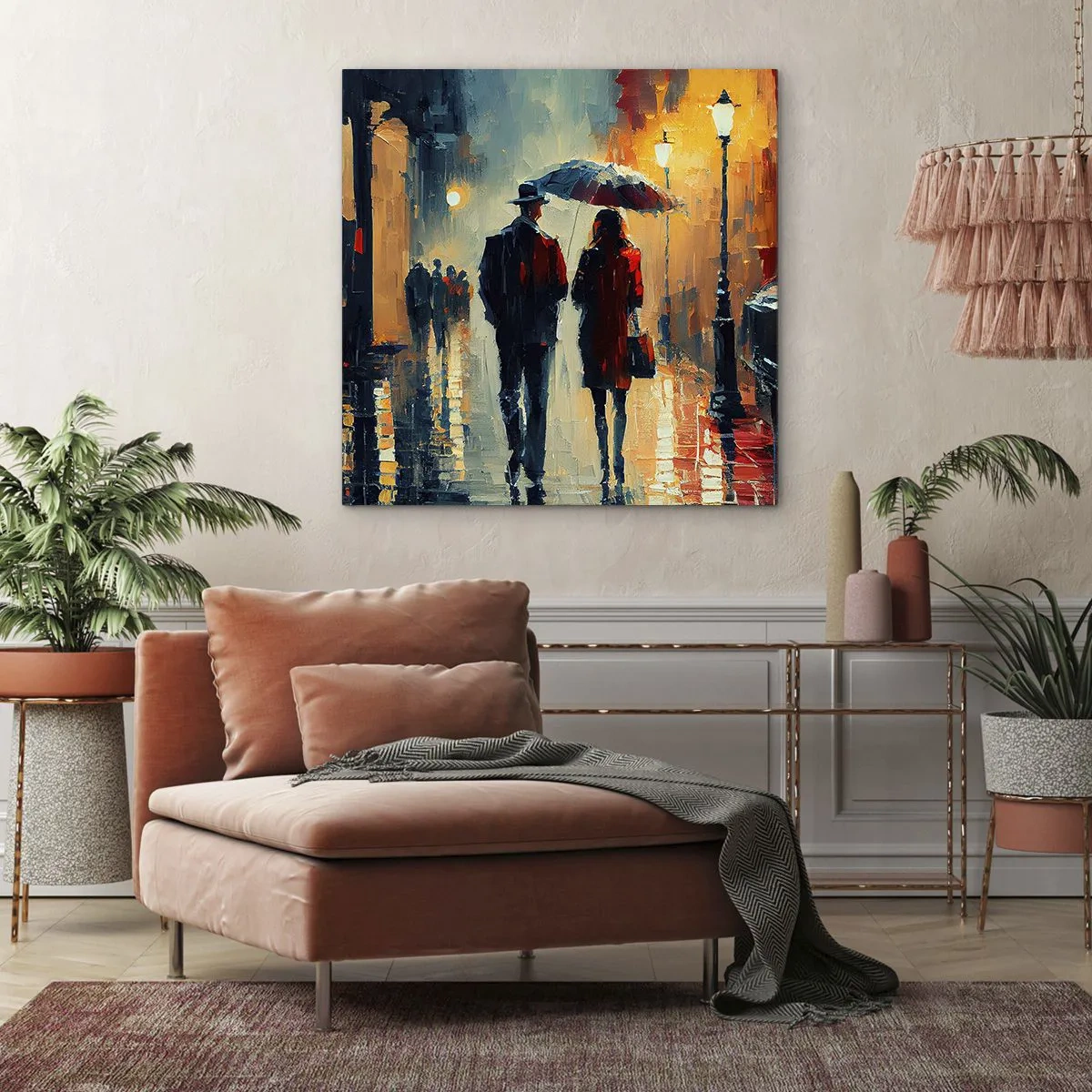 Obraz na plátně - Městská love story - 30x30 cm