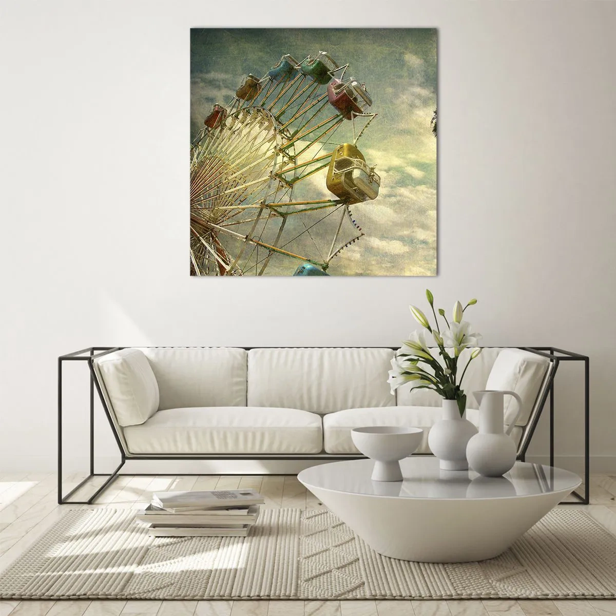 Obraz na skle - Bude, bude zábava… - 60x60 cm