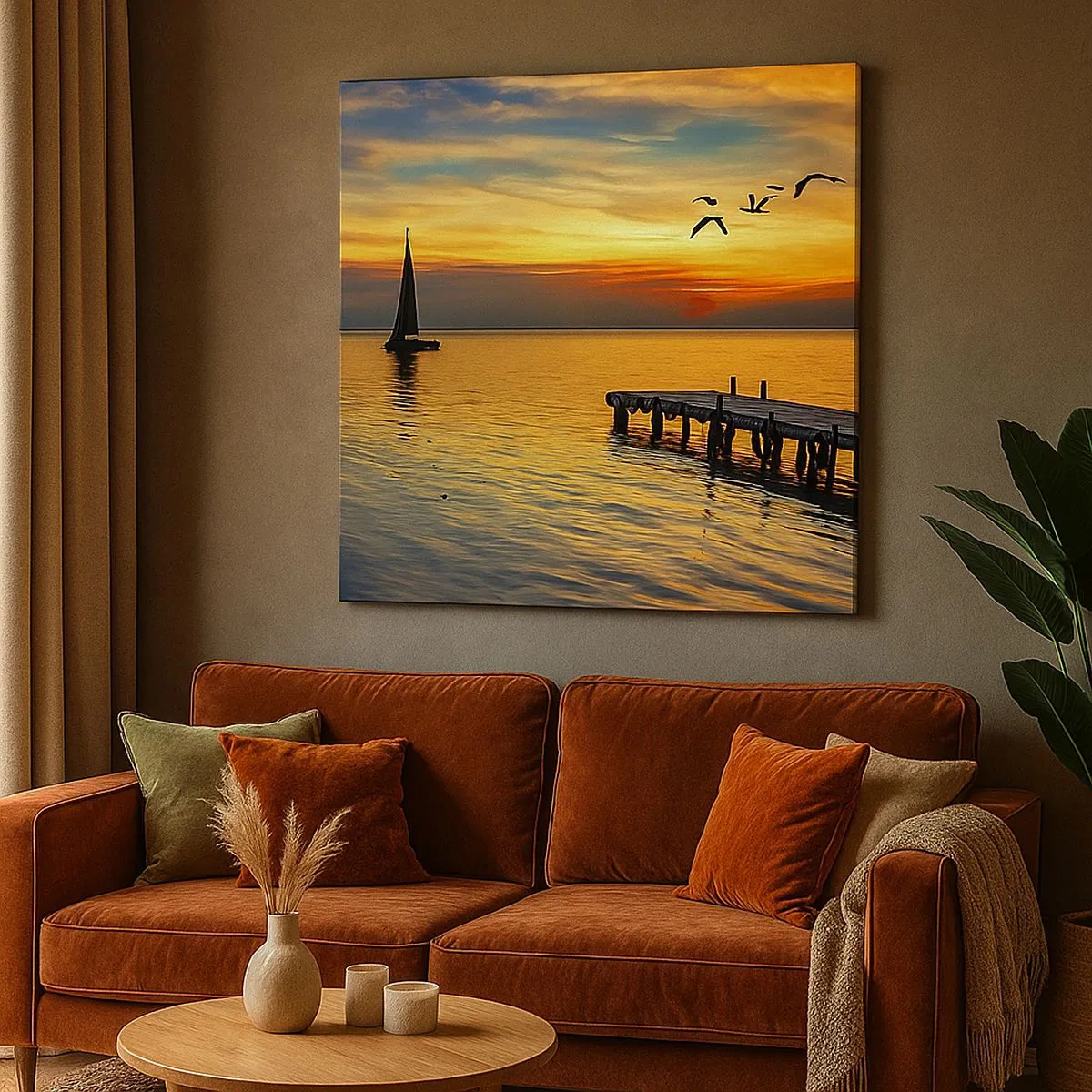 Obraz na plátně - Večerní návraty - 30x30 cm